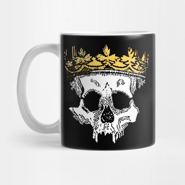 Human Skull with Crown by ballhard